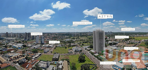 Aztris - Localização na Chácara Cachoeira em Campo Grande