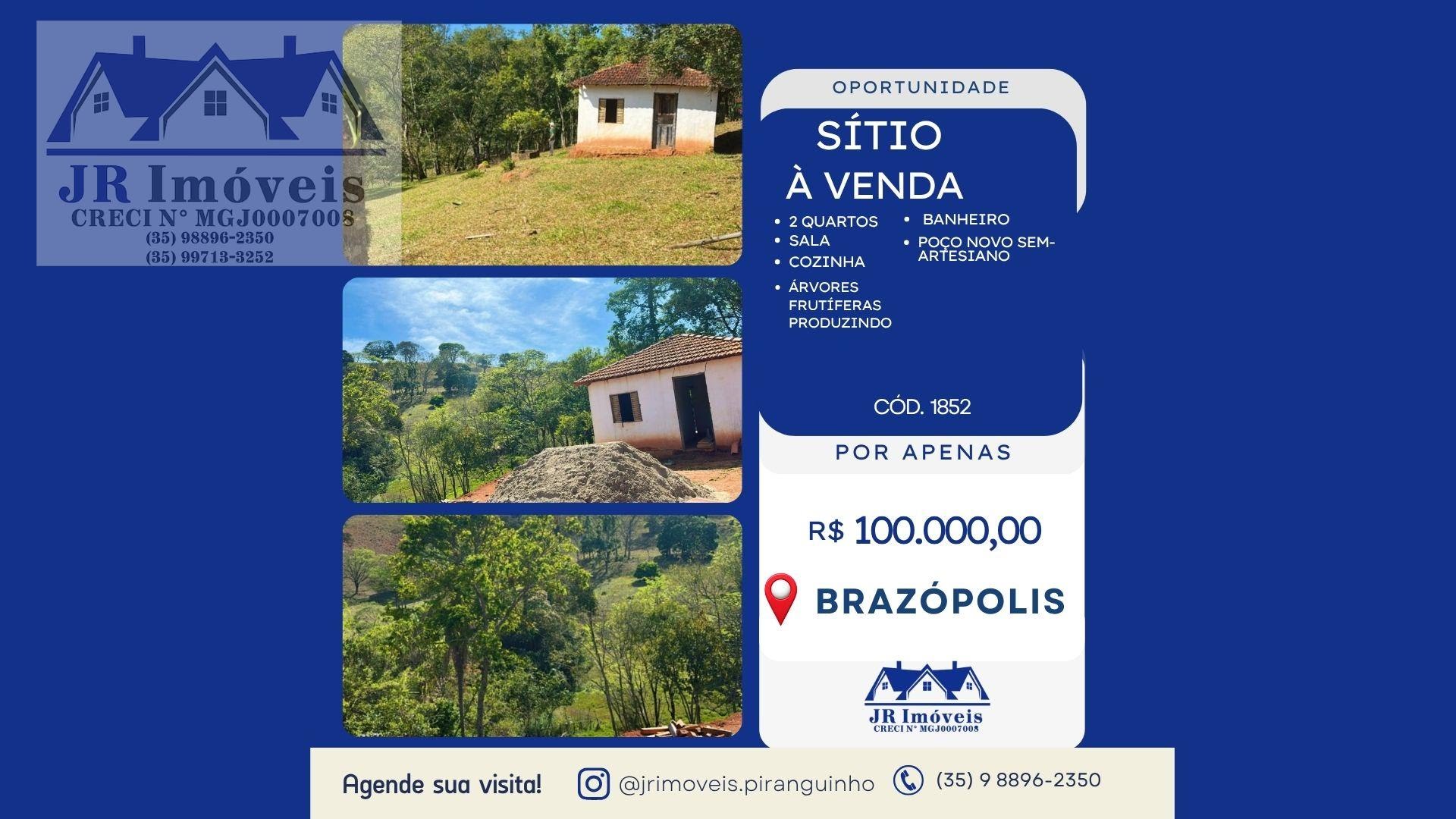 Rural à venda com 1300m² de terreno no Teodoros, Brazópolis — foto principal