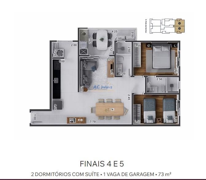 Apartamento à venda com 2 quartos, 1 suíte, 1 vaga e 72m² no Guilhermina, Praia Grande (SP) — foto 21 de 26