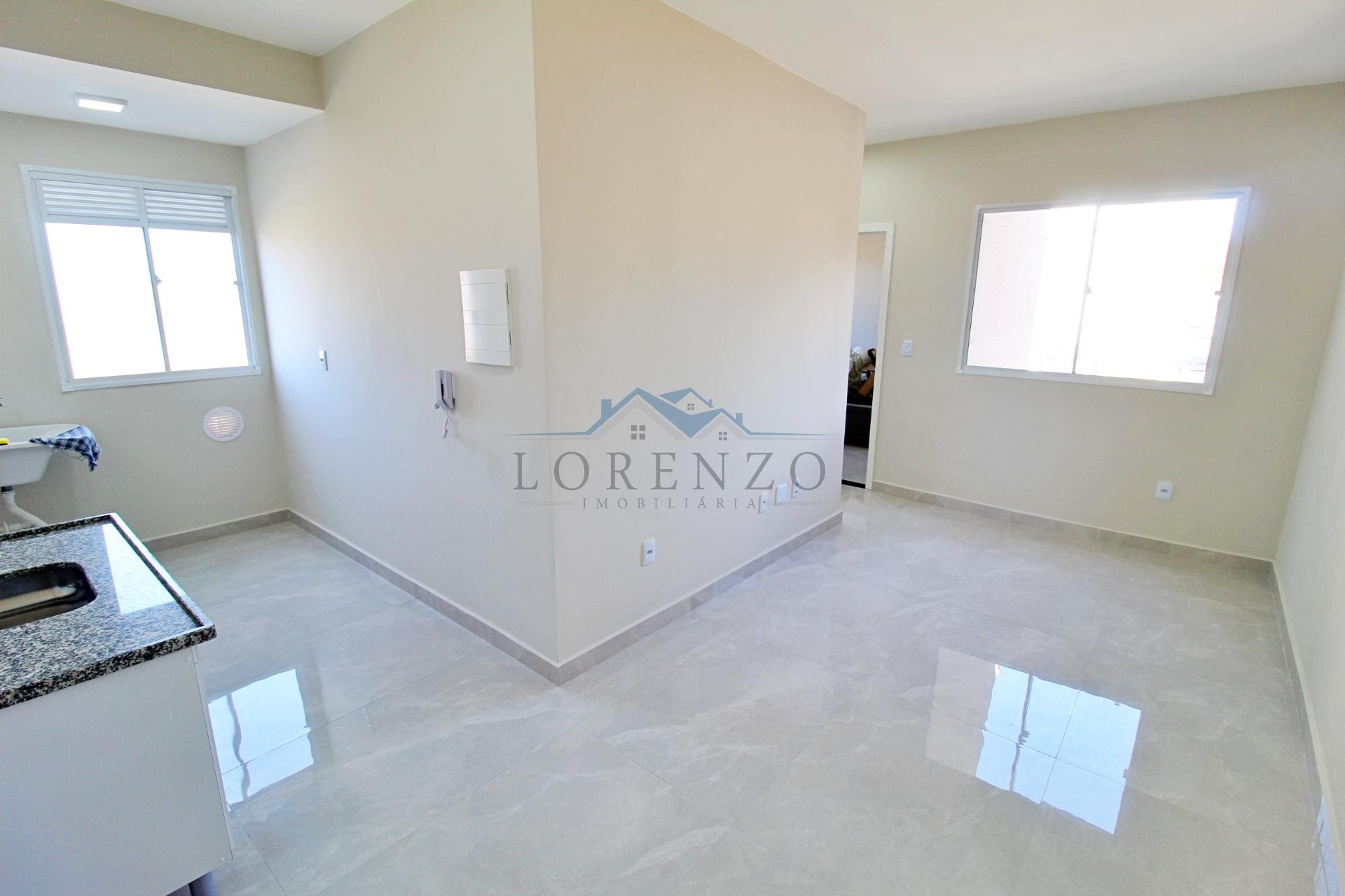 Sala de estar e cozinha