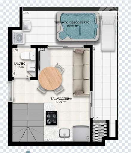 Cobertura Duplex Caiobá no Ed. Suelen 65m² privativos