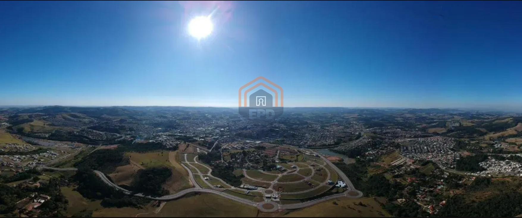 Vista superior do condomínio 