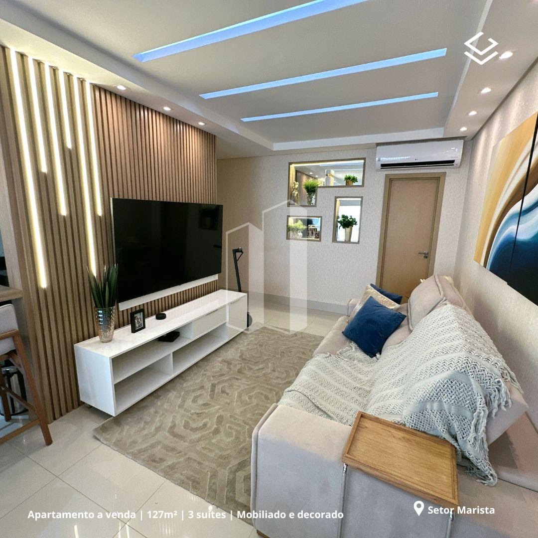 Apartamento à venda com 3 quartos, 1 suíte, 2 vagas e 130m² no Setor Marista, Goiânia (GO) — foto 3 de 9