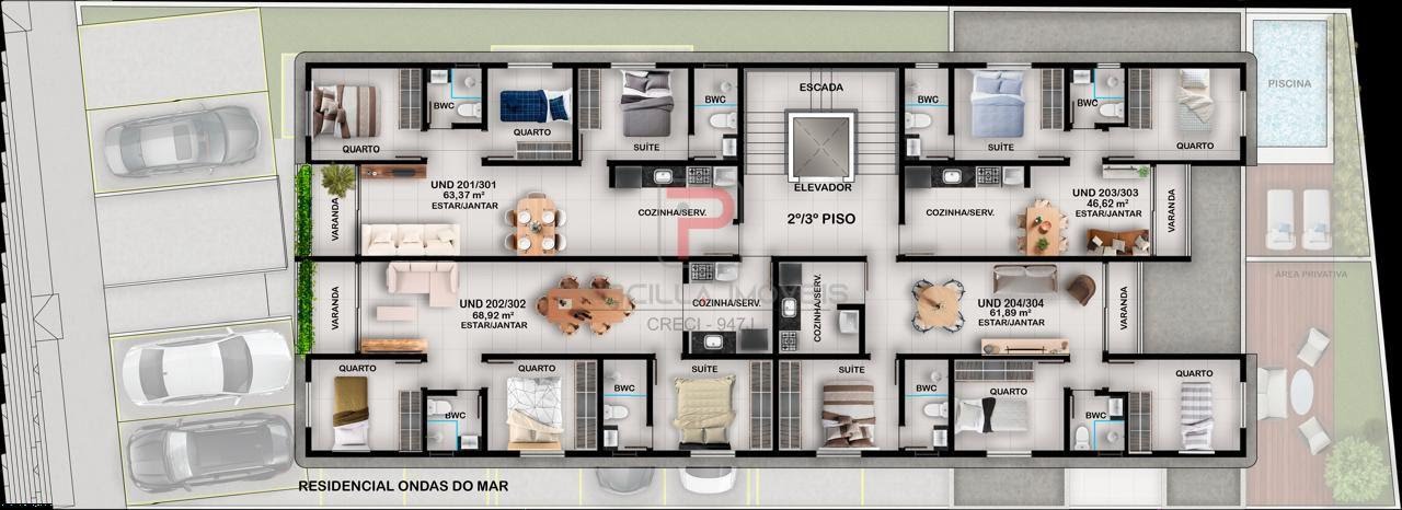 Apartamento à venda com 3 quartos, 1 suíte, 1 vaga e 61m² no Jardim Oceania, João Pessoa (PB) — foto 14 de 15