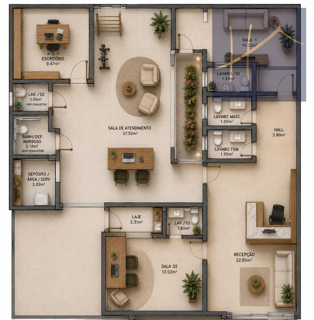 Planta humanizada