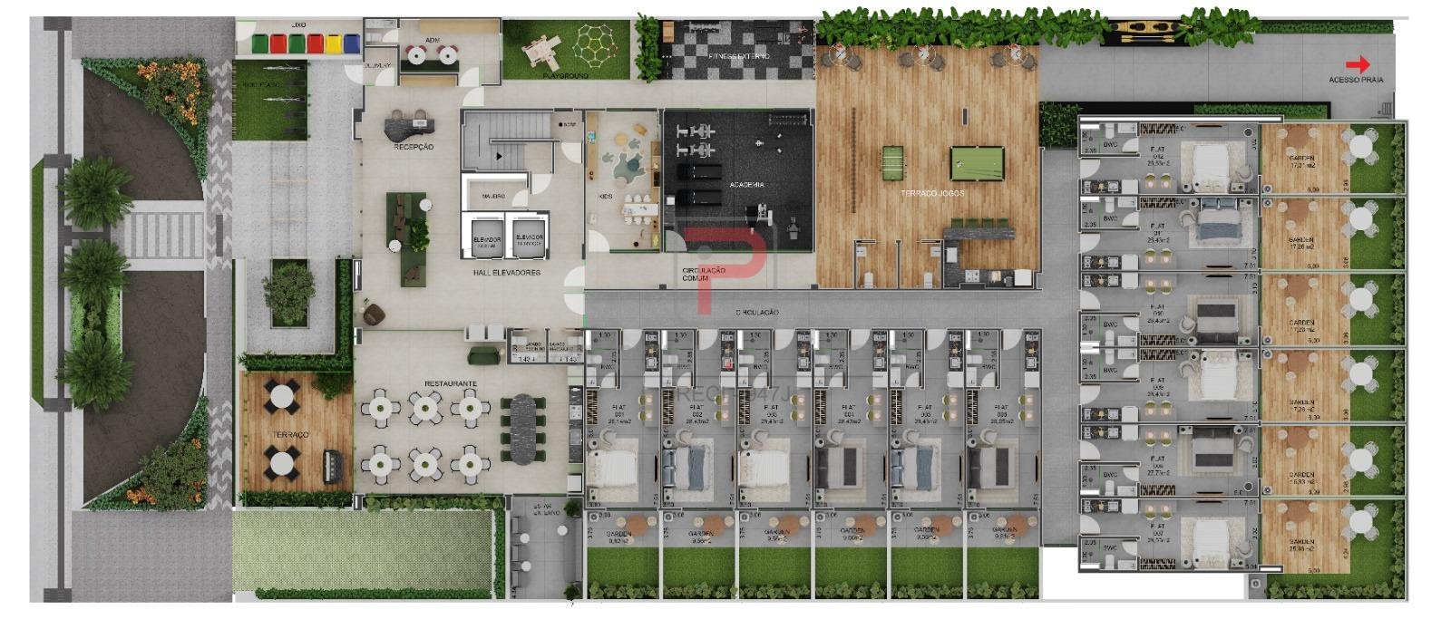 Apartamento à venda com 1 quarto, 1 banheiro e 27m² no Bessa, João Pessoa (PB) — foto 15 de 23
