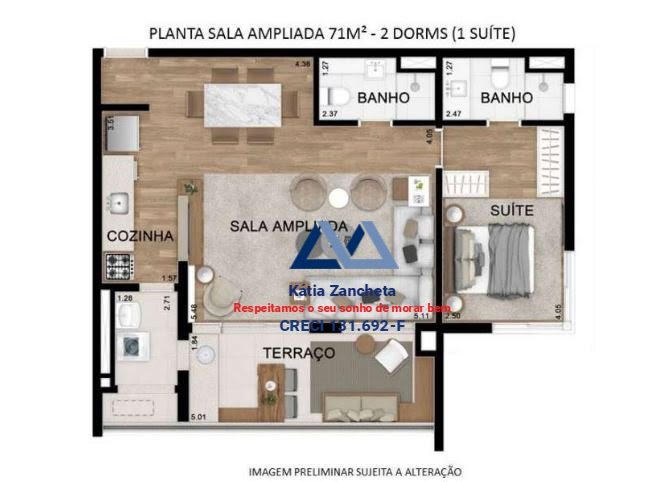 Apartamento à venda com 2 quartos, 1 suíte, 1 vaga e 54m² no Moema, São Paulo (SP) — foto 20 de 27
