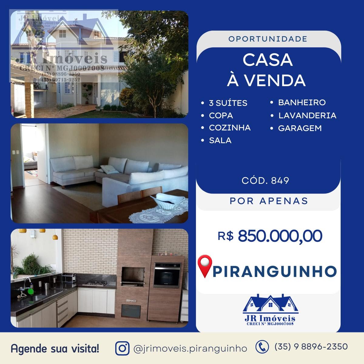 Casa à venda com 2 banheiros, 2 vagas e 360m² no Jardim Beira Rio, Piranguinho — foto principal