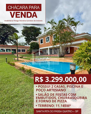 Chácara em Recreio dos Bandeirantes  -  Santa Rita do Passa Quatro