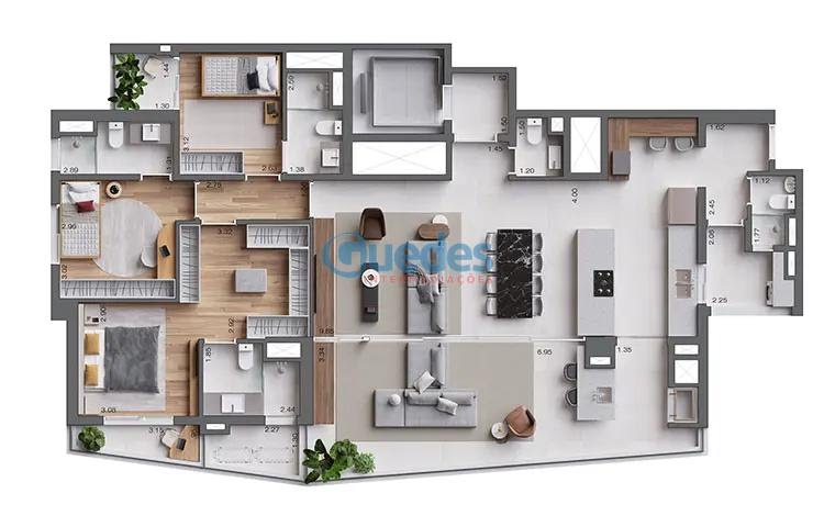 Apartamento à venda com 4 quartos, 3 suítes, 2 vagas e 168m² no Jardim das Acacias, São Paulo (SP) — foto 18 de 19