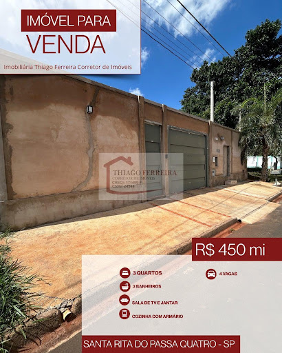Casa em Jardim Cinelândia  -  Santa Rita do Passa Quatro