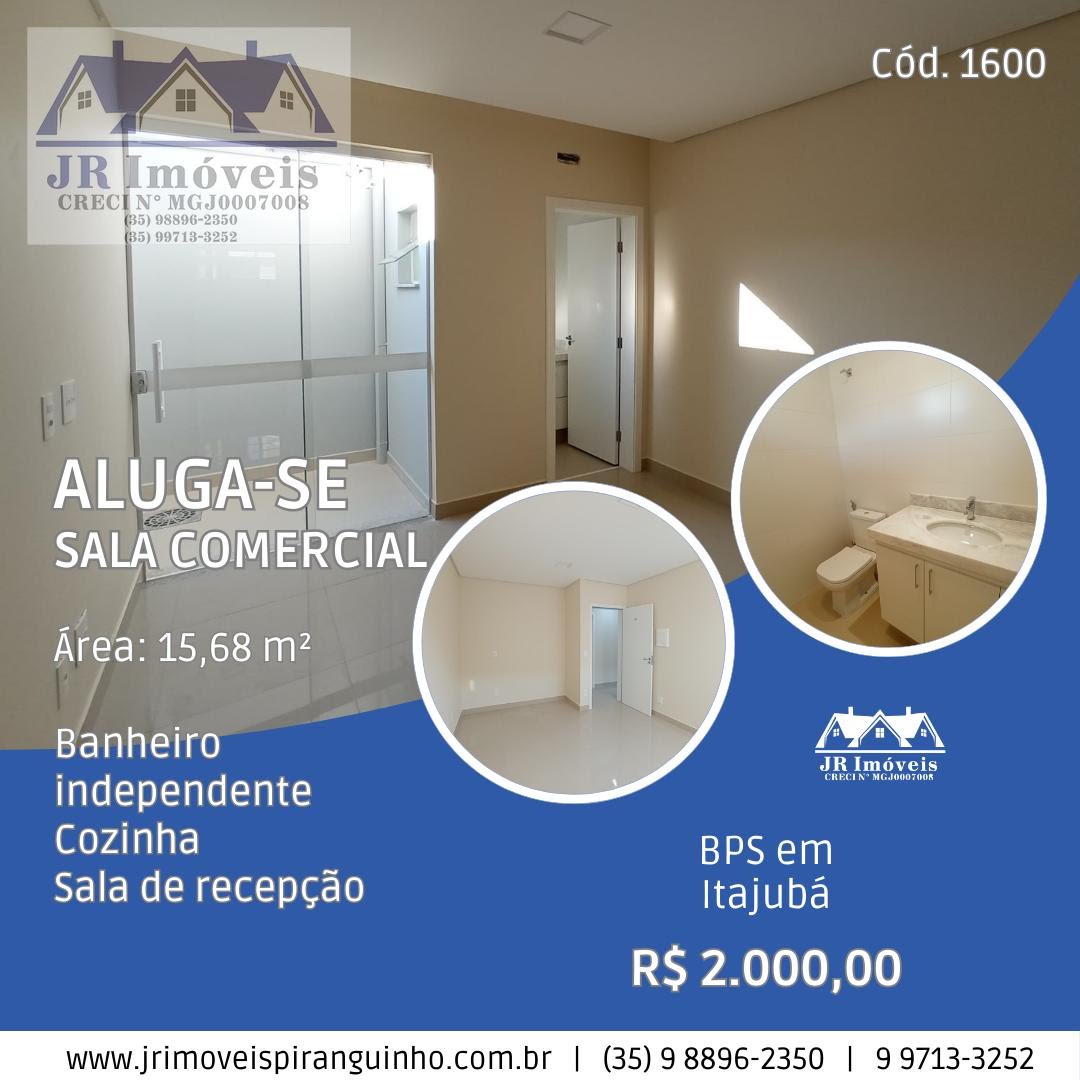 Comercial para alugar com 1 banheiro e 23m² no Bps, Itajubá (MG) — foto 2 de 5