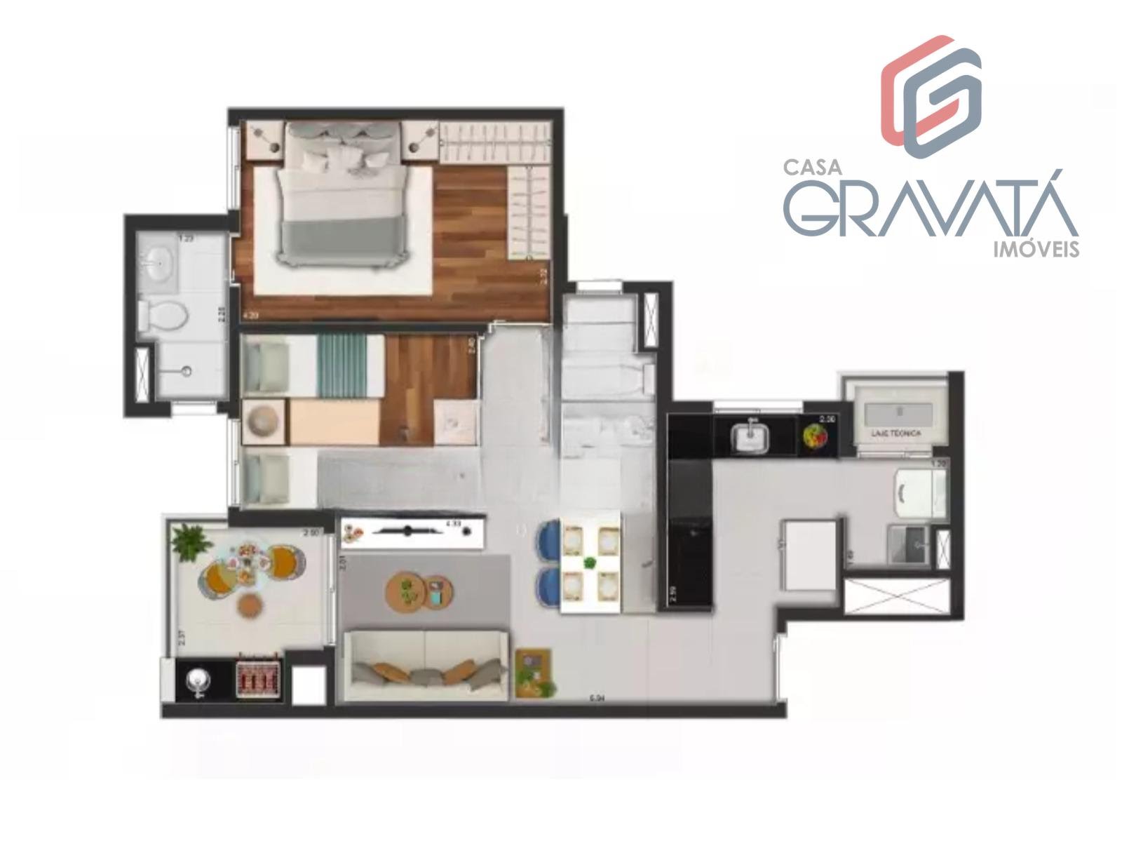 Apartamento à venda com 2 quartos, 1 suíte, 1 vaga e 64m² no Campestre, Santo André (SP) — foto 15 de 16