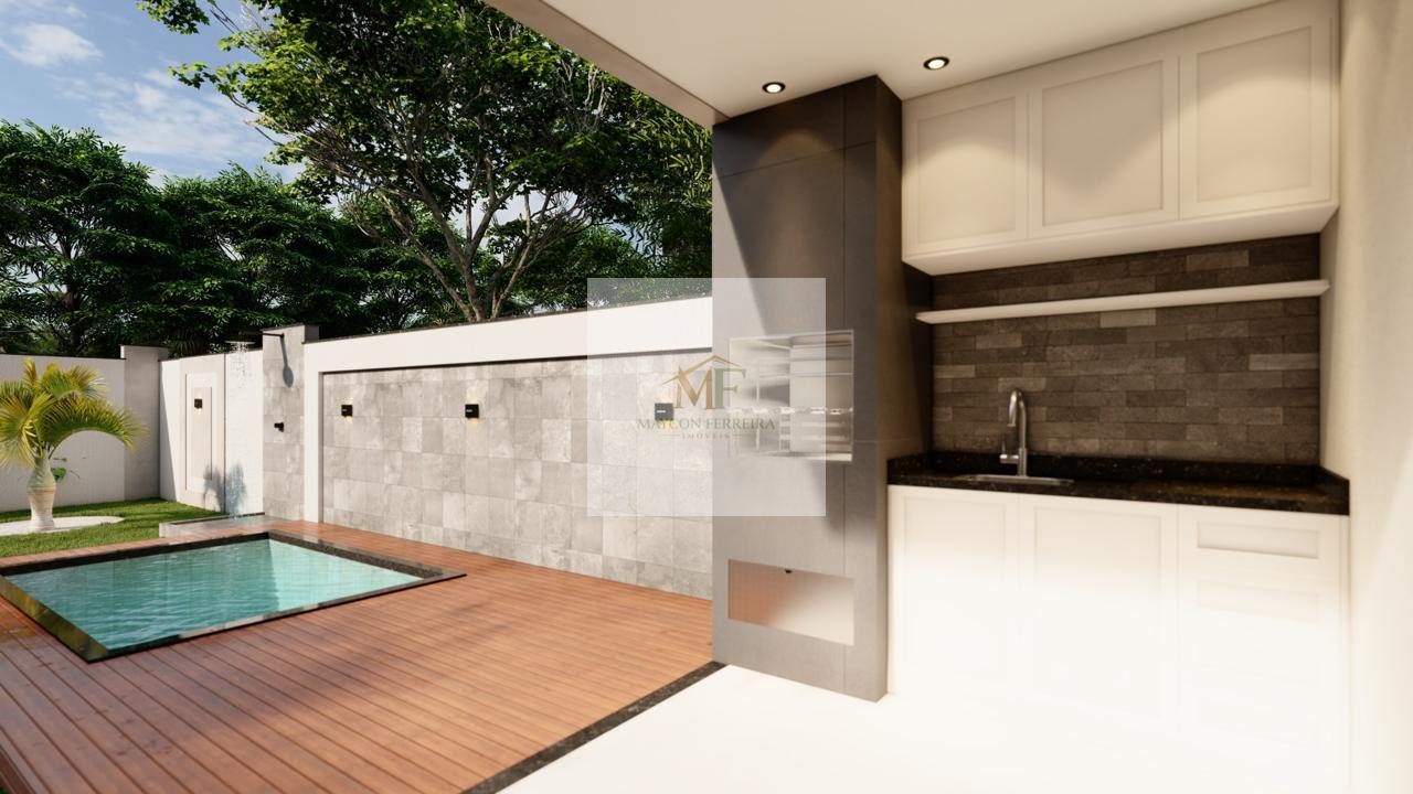 Área gourmet com piscina