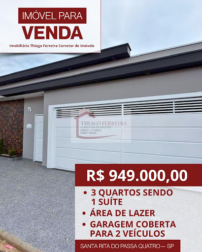 Casa em Jardim Itália  -  Santa Rita do Passa Quatro