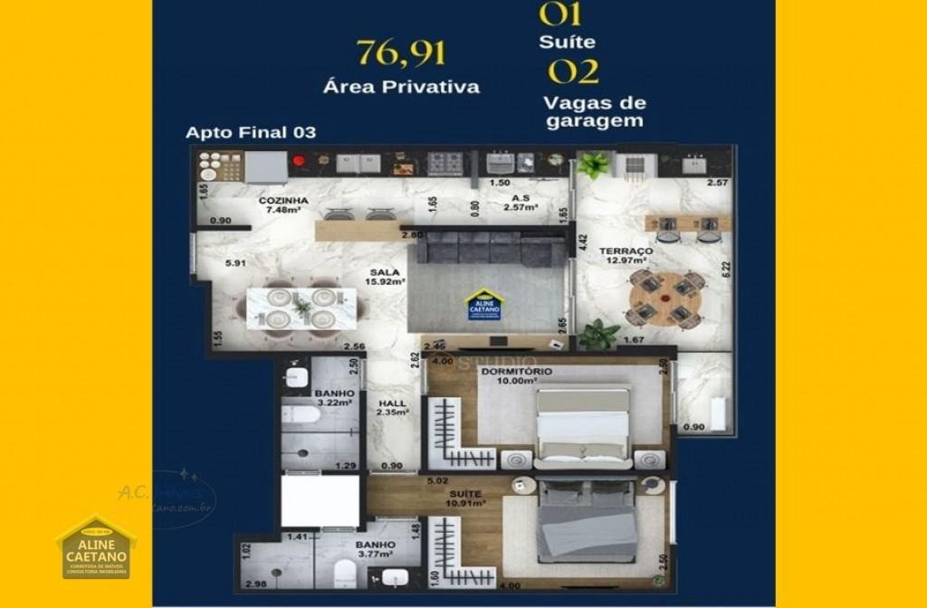 Apartamento à venda com 2 quartos, 1 suíte, 2 vagas e 85m² no Aviação, Praia Grande (SP) — foto 14 de 25