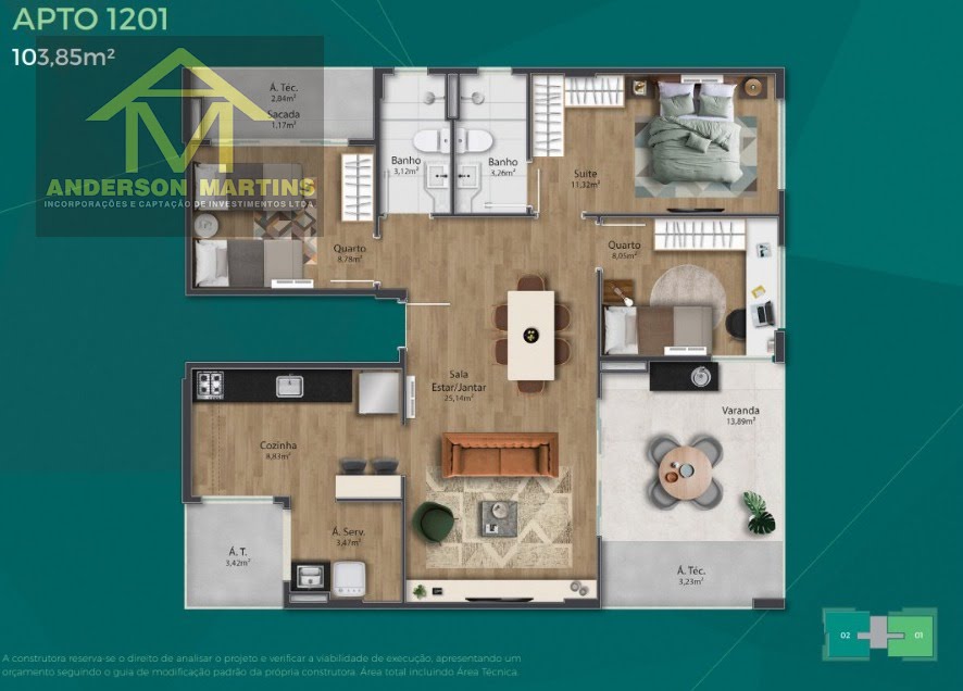 Apartamento, 3 quartos, 73 m² - Foto 19