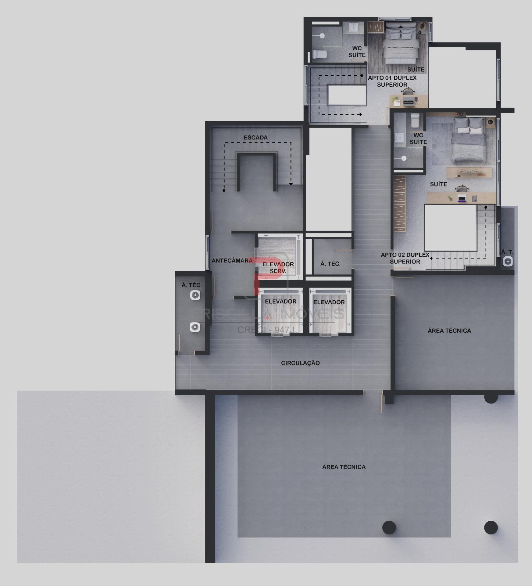 Apartamento à venda com 2 quartos, 1 suíte e 58m² no Altiplano Cabo Branco, João Pessoa (PB) — foto 8 de 20