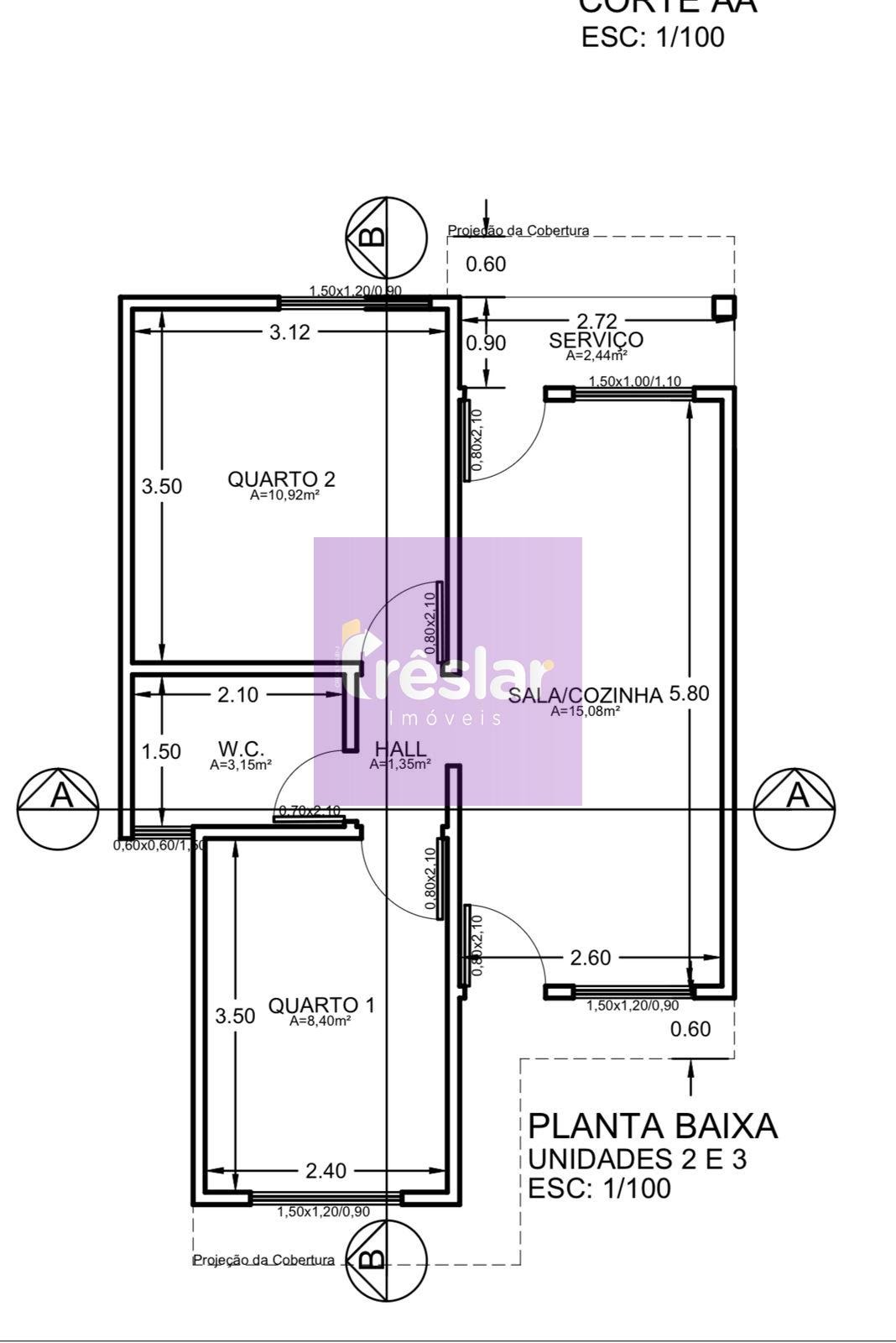 Casa à venda com 2 quartos, 1 banheiro, 1 vaga e 46m² no Nova Três Lagoas, Três Lagoas — foto principal