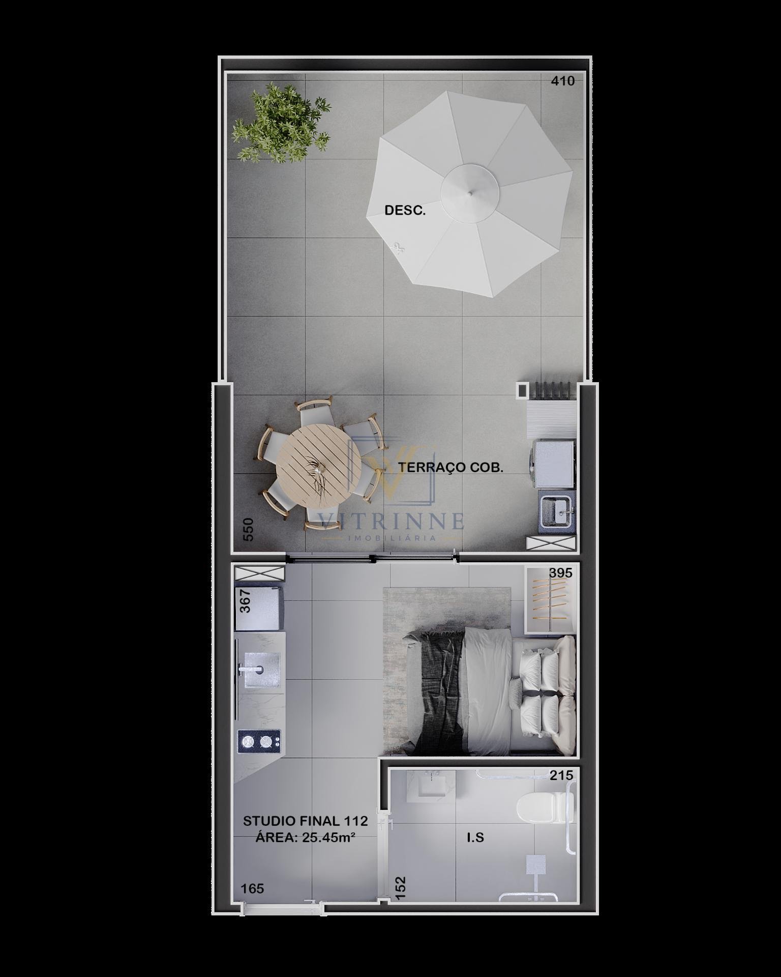 Apartamento à venda com 1 quarto, 1 banheiro e 30m² no Boa Vista, Curitiba (PR) — foto 14 de 18