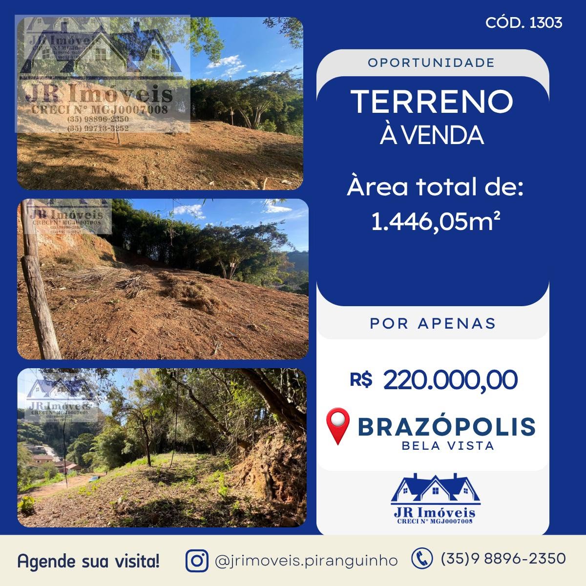 Terreno à venda com 1446m² de terreno no Bela Vista, Brazópolis — foto principal