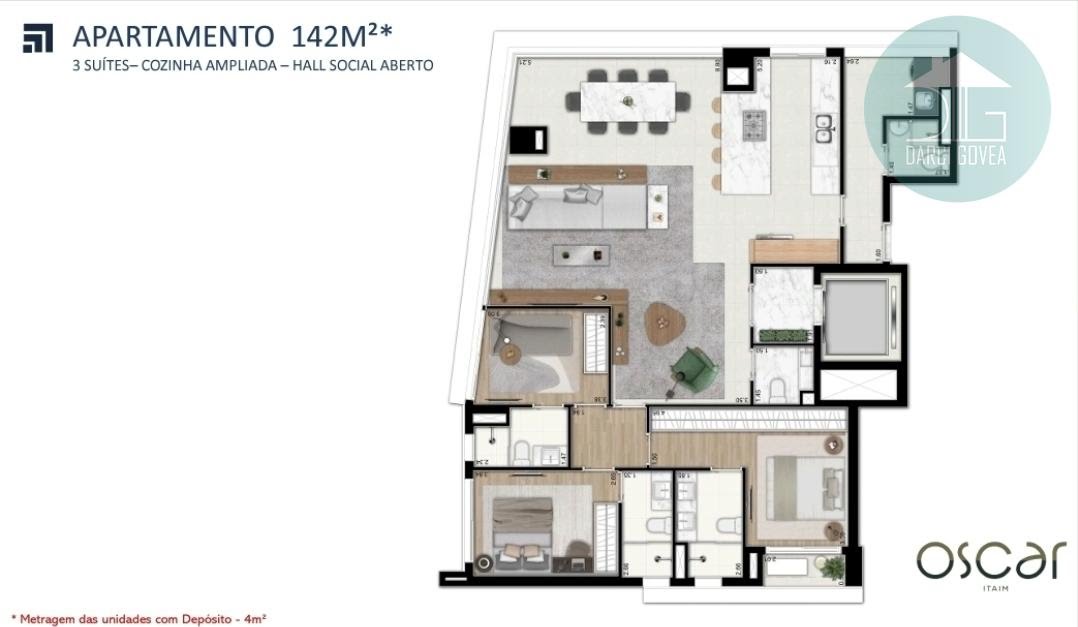 Apartamento à venda com 3 quartos, 3 suítes, 2 vagas e 142m² no Itaim Bibi, São Paulo (SP) — foto 2 de 30