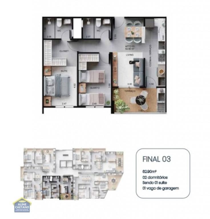 Apartamento à venda com 3 quartos, 1 suíte, 2 vagas e 108m² no Solemar, Praia Grande (SP) — foto 14 de 19