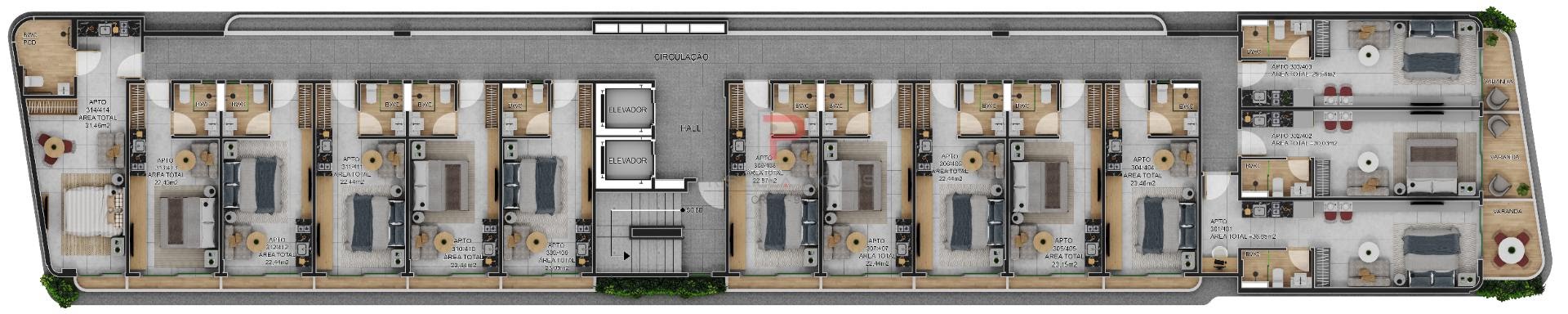 Apartamento à venda com 1 quarto, 1 banheiro e 31m² no Manaíra, João Pessoa (PB) — foto 22 de 25