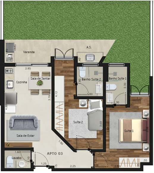 Apartamento à venda com 2 quartos, 1 suíte, 1 vaga e 117m² no Itaguá, Ubatuba (SP) — foto 5 de 7