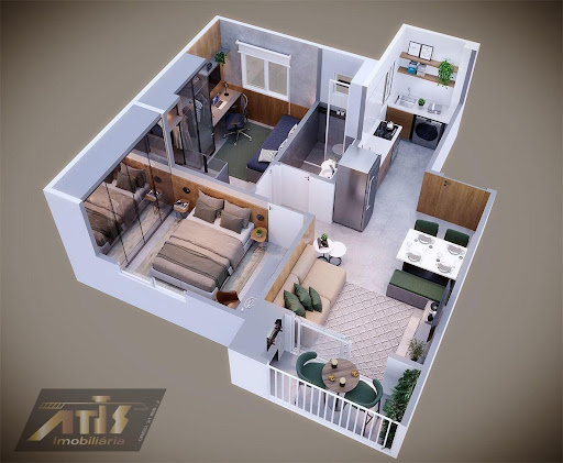 Apartamento 02 Dorm. em Dr. José Tude de Godoy  -  Dom Pedrito