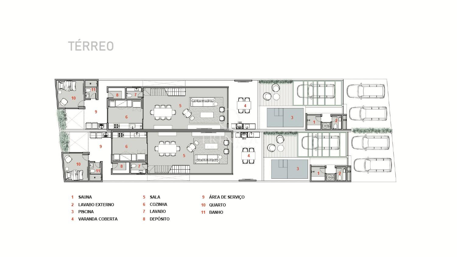 Interlagos de Itaúna - Planta Primeiro Pavimento - Trinità Imobiliária