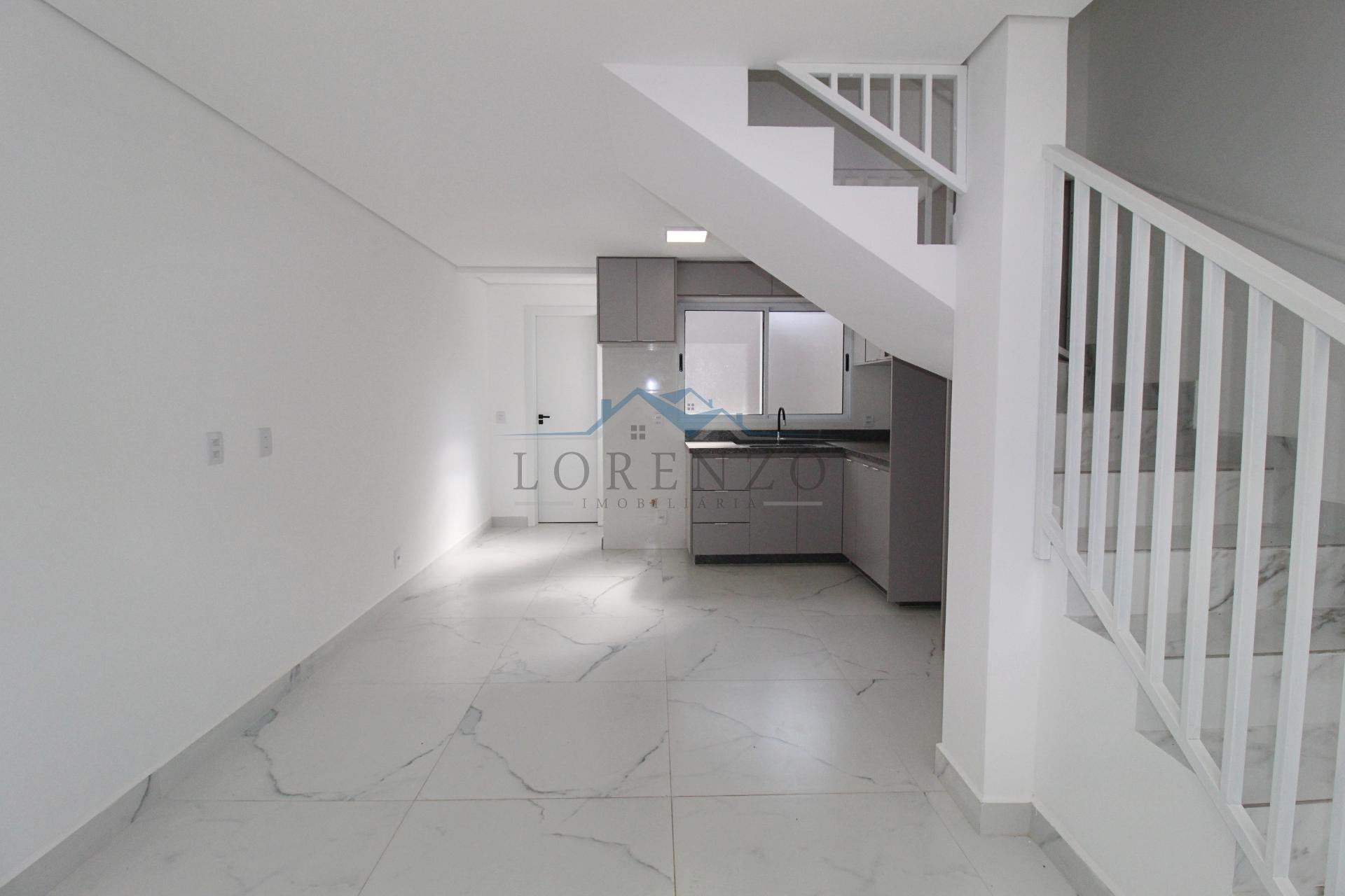Sala de estar e cozinha