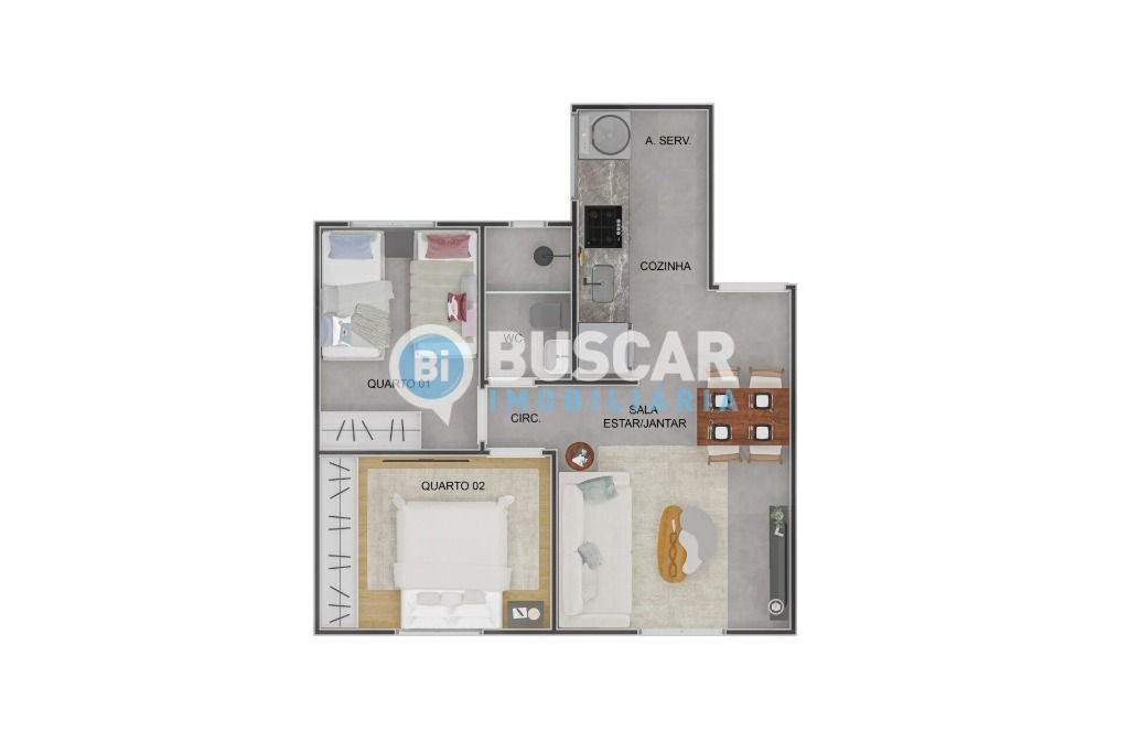 Apartamento à venda com 2 quartos, 1 banheiro, 1 vaga e 41m² no Sim, Feira de Santana (BA) — foto 15 de 16