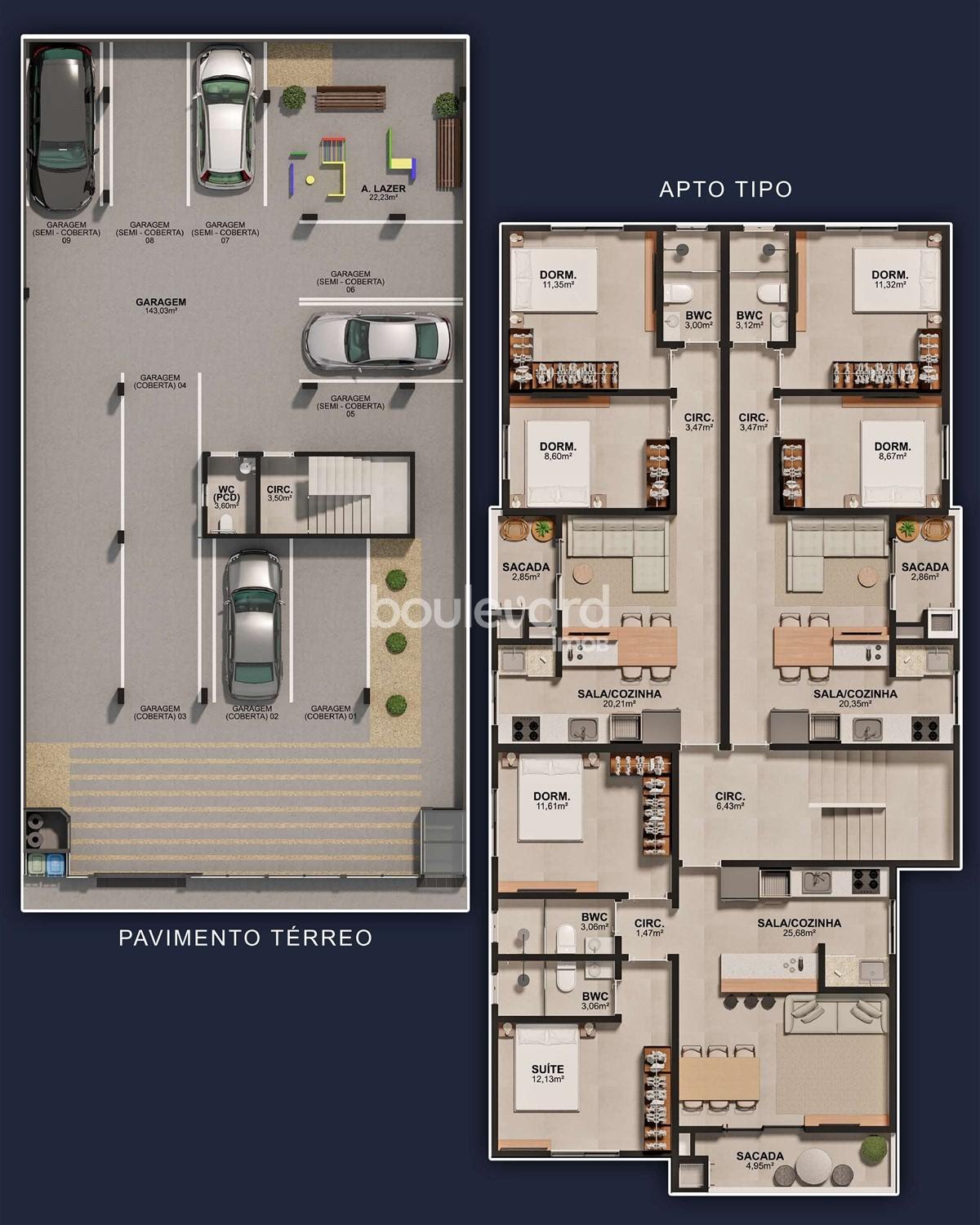 Apartamento à venda com 2 quartos, 1 suíte, 1 vaga e 58m² no Serraria, São José (SC) — foto 10 de 10