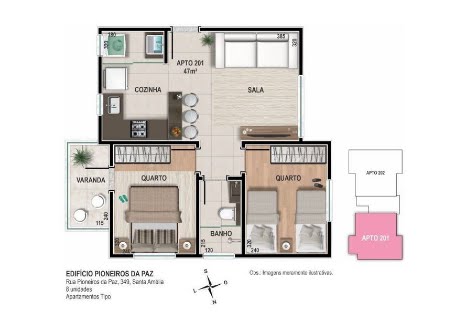 Apartamento, 3 quartos, 45 m² - Foto 14