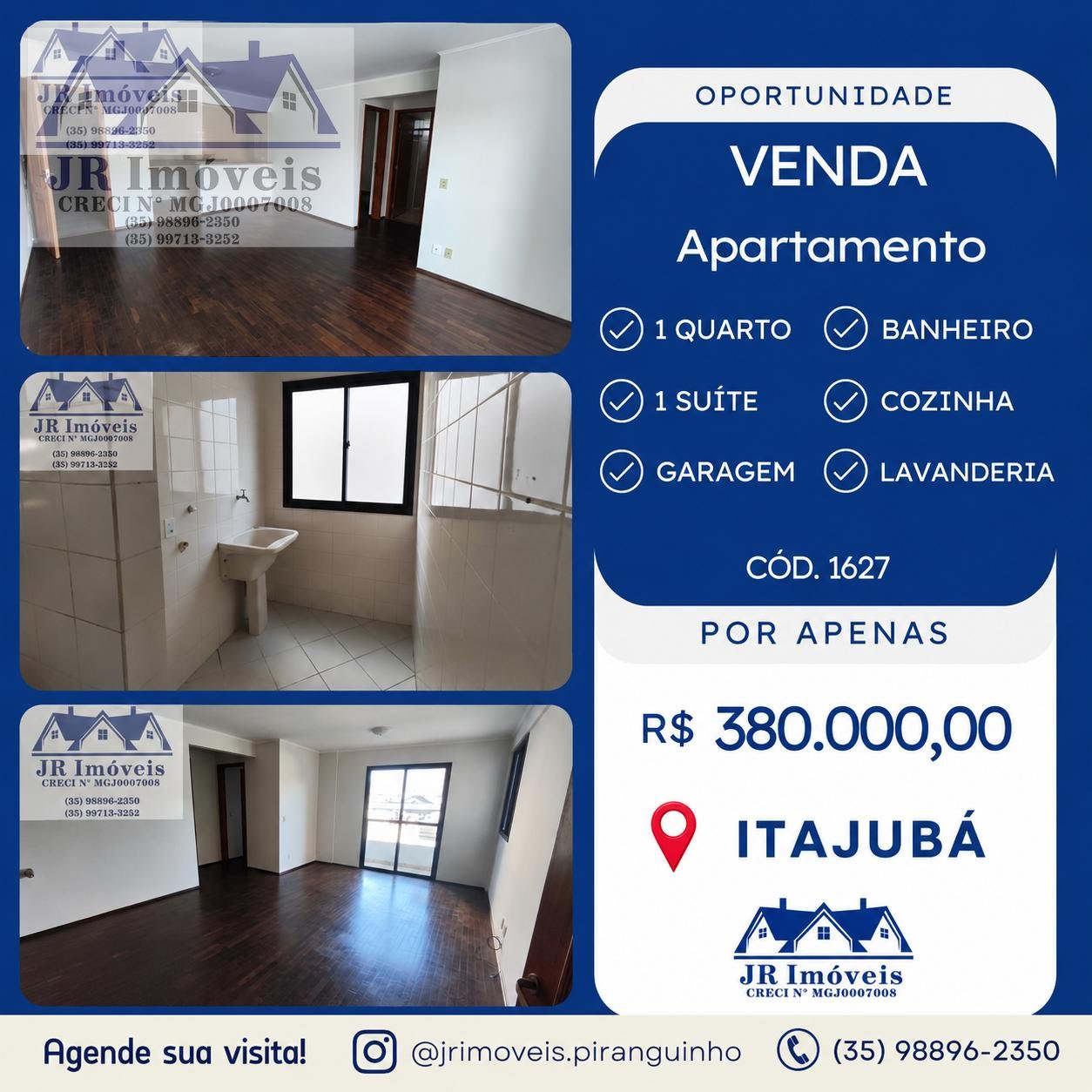 Apartamento à venda com 1 quarto, 1 banheiro e 96m² no Edificio Dona Maria Alice em Varginha, Itajubá — foto principal