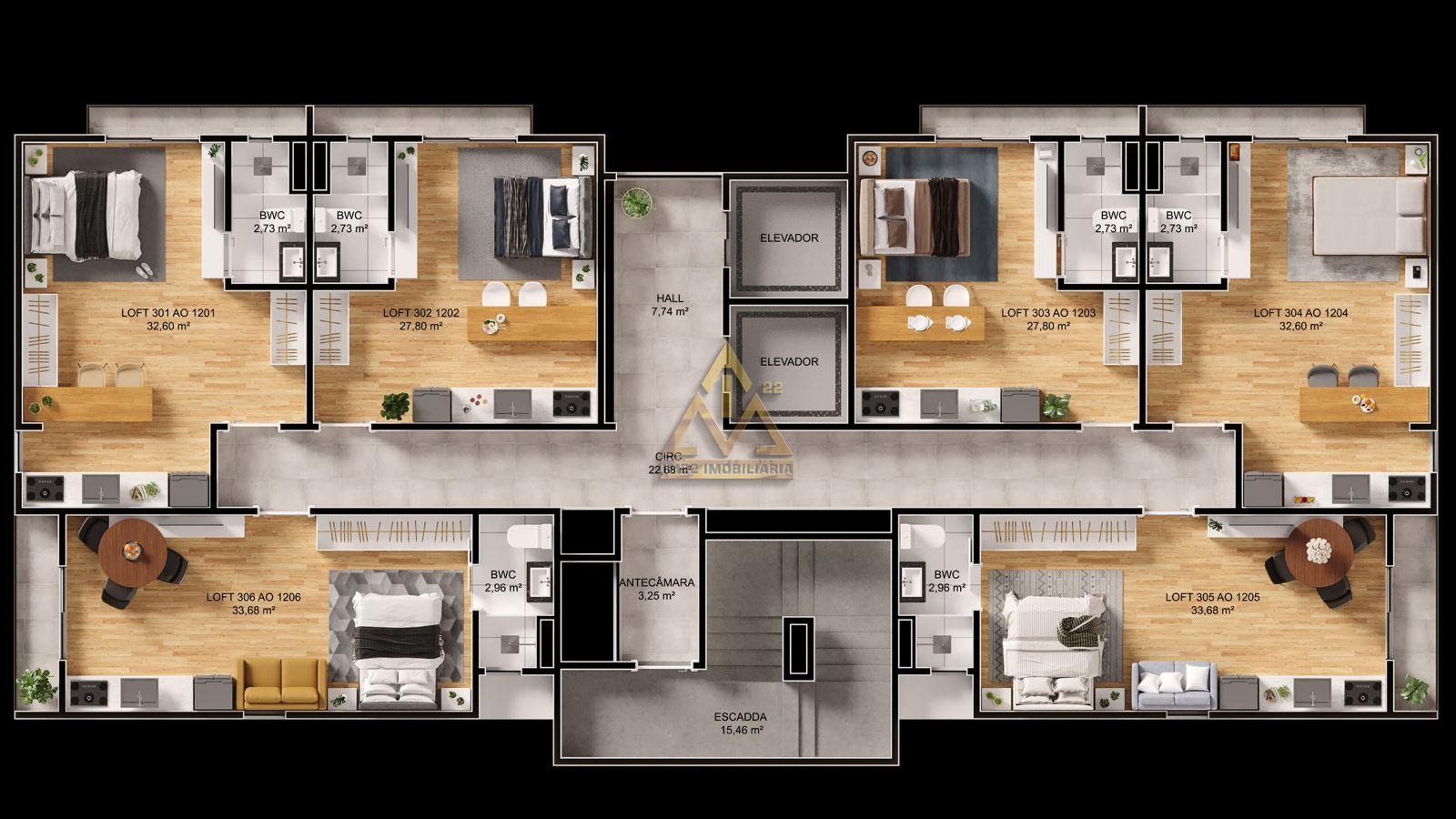 Studio à venda com 1 suíte, 1 vaga e 28m² no Centro, Blumenau (SC) — foto 11 de 15