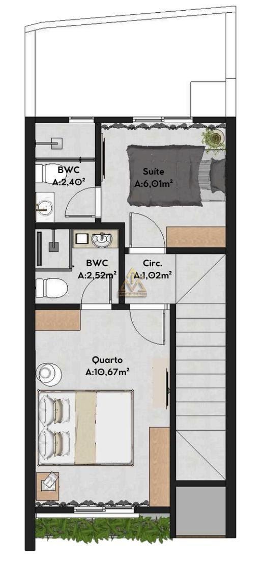Casa à venda com 2 suítes, 1 vaga e 46m² no Salto Weissbach, Blumenau (SC) — foto 3 de 4