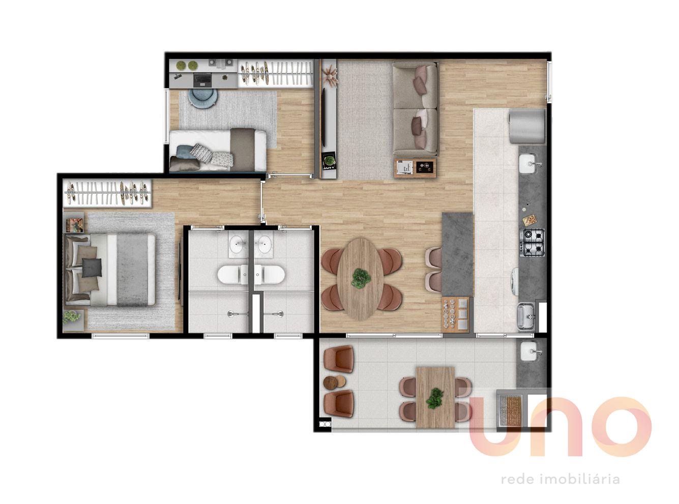 Apartamento à venda com 2 quartos, 1 suíte, 1 vaga e 65m² no Jardim Sao Bento, Campo Grande (MS) — foto 20 de 25