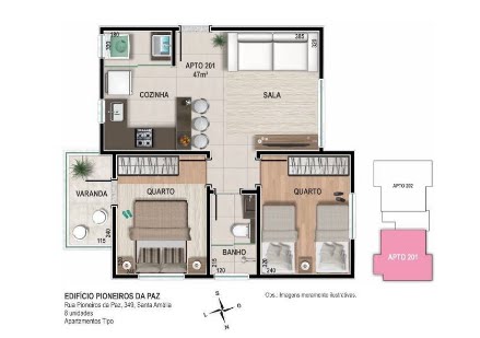 Apartamento, 3 quartos, 45 m² - Foto 6