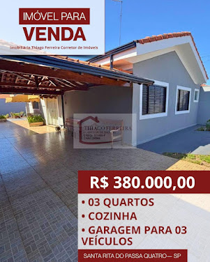Casa em Bairro Jardim  -  Santa Rita do Passa Quatro
