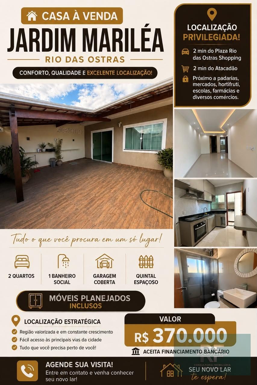 Casa à venda com 2 quartos, 1 suíte e 65m² no Mariléa Chácara, Rio das Ostras (RJ) — foto 13 de 13