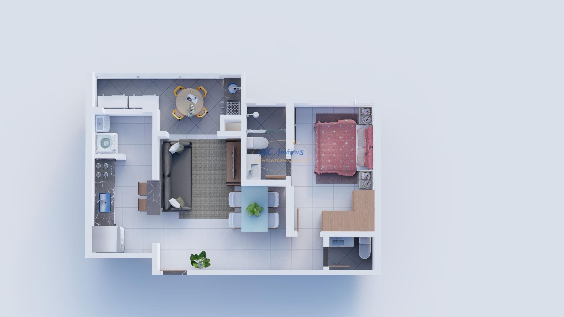 Apartamento à venda com 1 quarto, 1 suíte, 1 vaga e 52m² no Guilhermina, Praia Grande (SP) — foto 23 de 23
