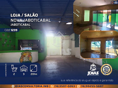 Loja / Salão em Nova Jaboticabal - Jaboticabal, SP