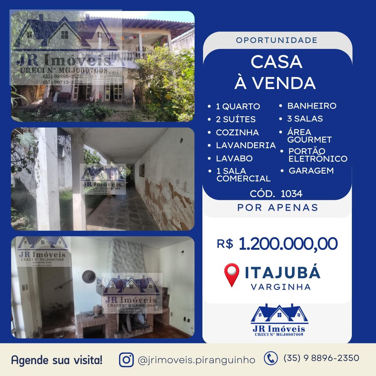 Casa à venda com 1 quarto, 1 banheiro, 1 vaga e 827m² no Varginha, Itajubá — foto principal