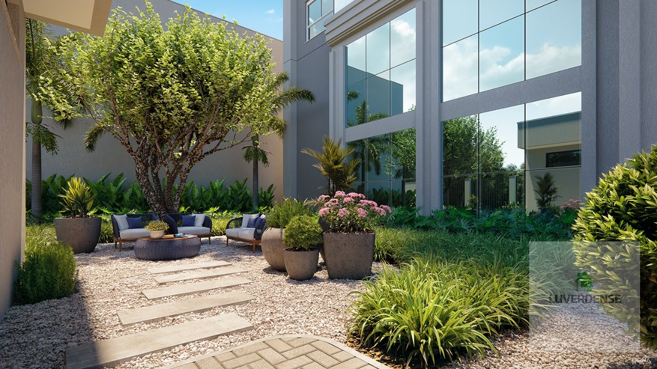 Jardinagem frente prédio