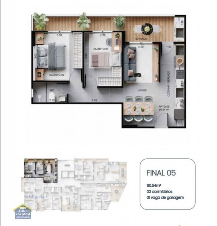 Apartamento à venda com 3 quartos, 1 suíte, 2 vagas e 108m² no Solemar, Praia Grande (SP) — foto 15 de 19