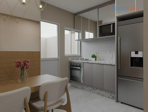 Cozinha e sala de jantar