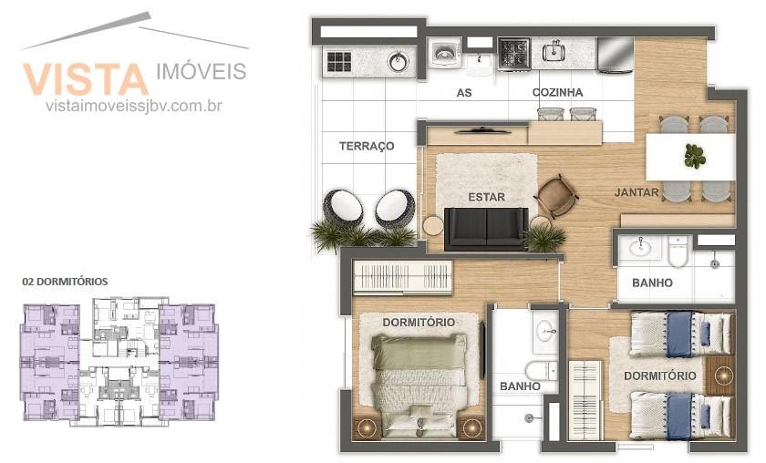 Apartamento à venda com 2 quartos, 1 suíte, 1 vaga e 57m² no Jardim Santa Clara, São João da Boa Vista (SP) — foto 18 de 18