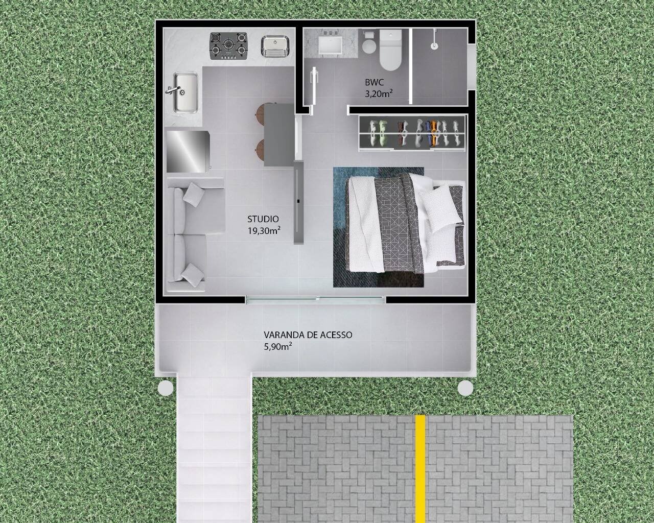 Apartamento à venda com 2 quartos, 1 suíte, 1 vaga e 82m² no Coroa Vermelha, Santa Cruz Cabrália (BA) — foto 9 de 15